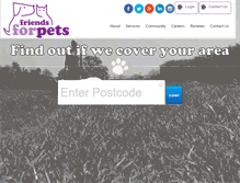 Tablet Screenshot of friendsforpets.co.uk